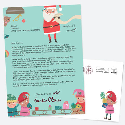 Toy Workshop - Personalised Official Letter from Santa Claus