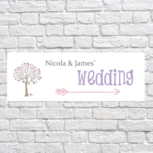 Tree of Hearts - Arrow Wedding Sign