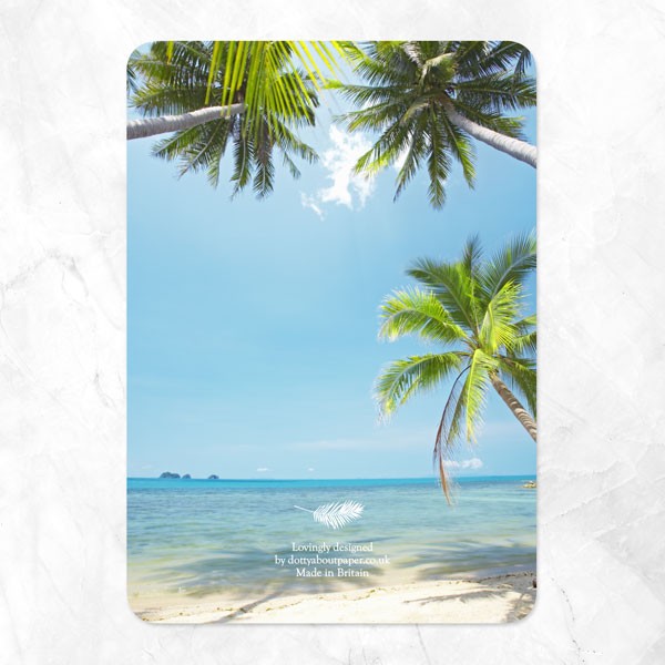 Tropical Beach Scene - Wedding Invitations