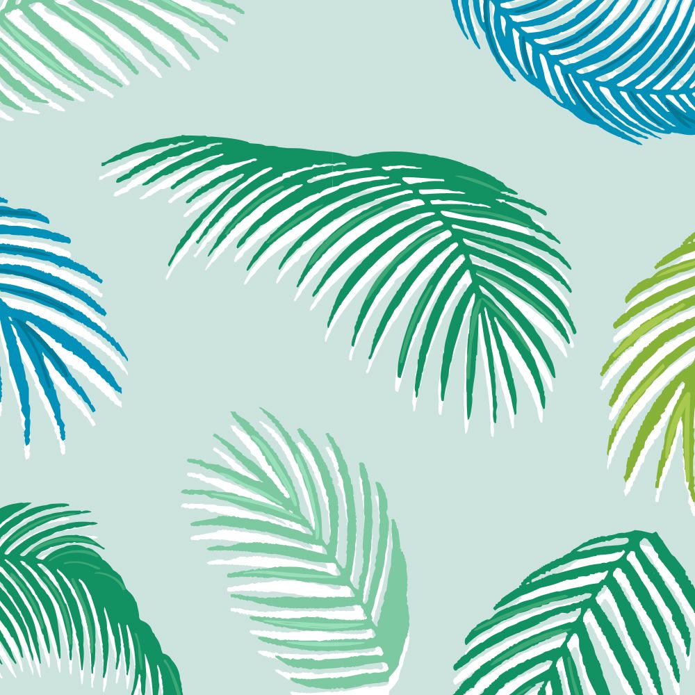 Tropical Fern - Envelope Seal - Pack of 70