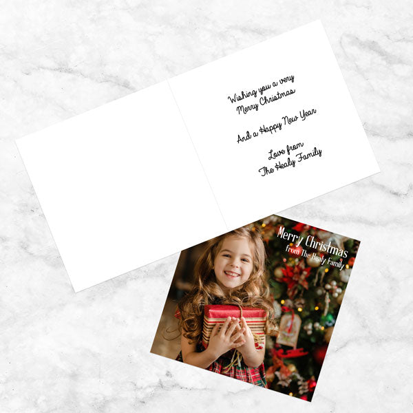 Personalised Christmas Cards - Use Your Own Photo - Pack of 10