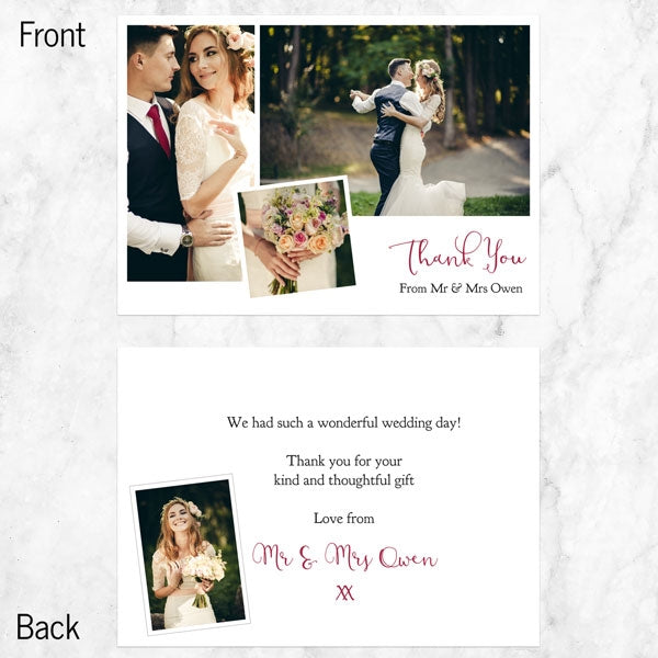 Add Your Own Photo - A6 Landscape Thank You Cards
