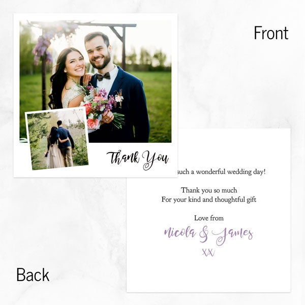 Add Your Own Photo - Square Thank You Cards