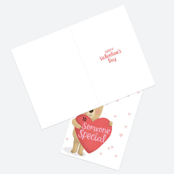 Valentine's Day Card - Bear & Heart - Someone Special