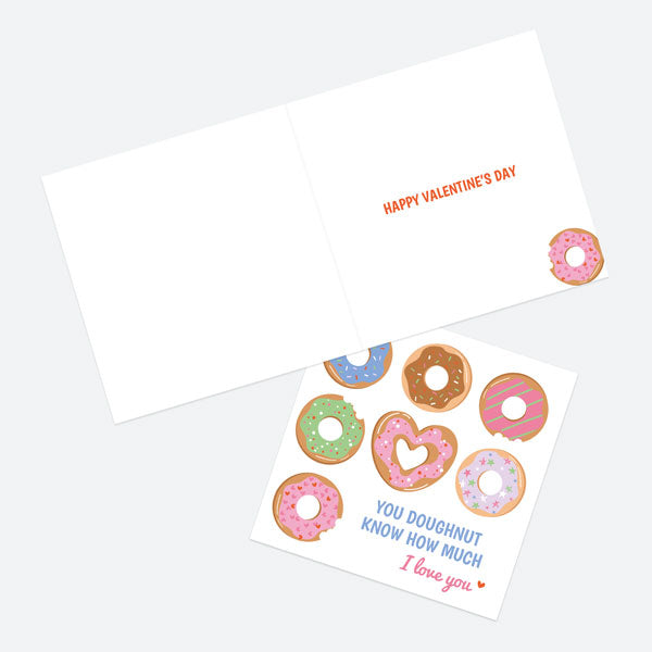 Valentine's Day Card - Doughnuts - How Much I Love You