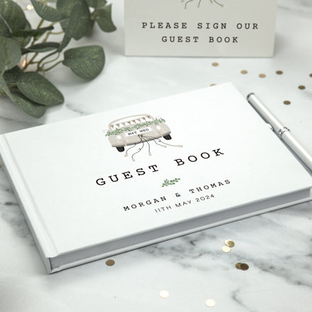 Vintage Classic Car - Wedding Guest Book