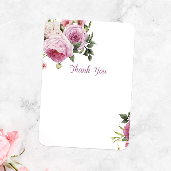 Anniversary Thank You Cards - Vintage Flowers