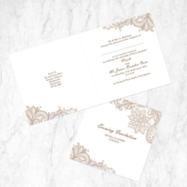 Vintage Lace Evening Invitation