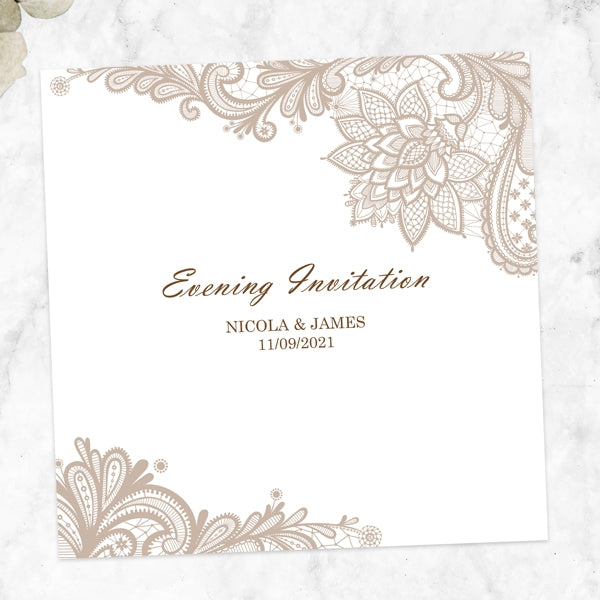 Vintage Lace Evening Invitation