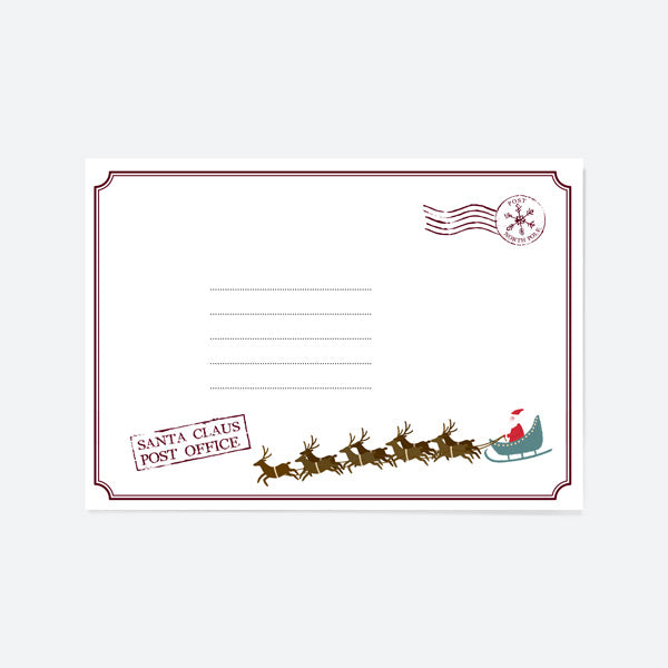 Vintage Sleigh - Non-Personalised Official Letter from Santa Claus