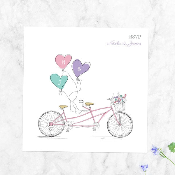 Vintage Tandem RSVP Cards