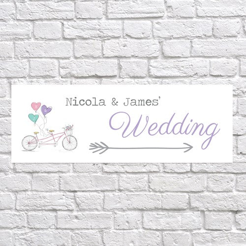 Tandem Love - Arrow Wedding Signs