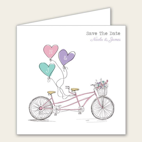 Tandem Love - Save the Date Cards