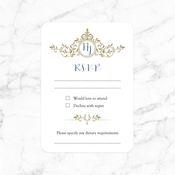 Royal Monogram - Boutique Evening Invitation