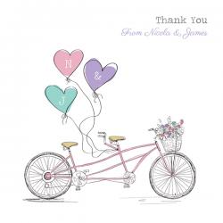 Vintage Tandem Thank You Card