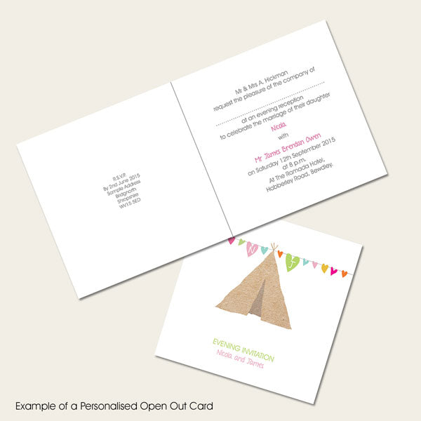 Festival Tipi - Evening Invitations