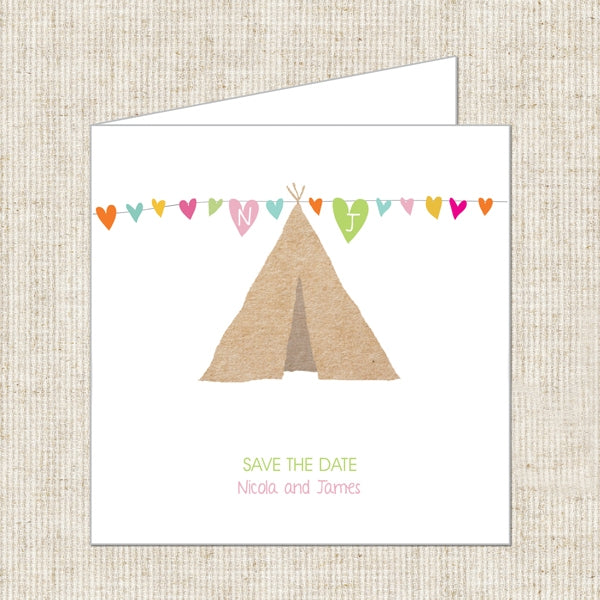 Tipi Love Save The Date Cards