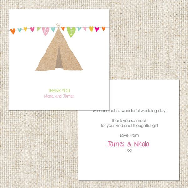 Tipi Love Thank You Card