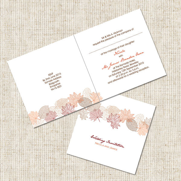 Delicate Autumn Leaves Sample