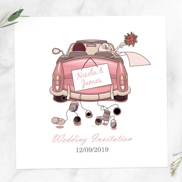 Wedding Car Wedding Invitation