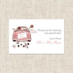 Wedding Car - Favour Tag