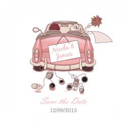 Wedding Car Save The Date Cards