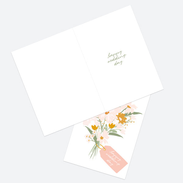 Wedding Card - Blush Flower Bunch