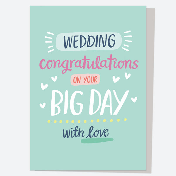 Wedding Card - Casual Lettering - Big Day