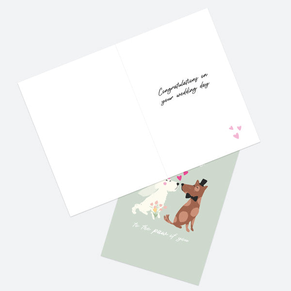Wedding Card - Dogs in Love - Congratulations