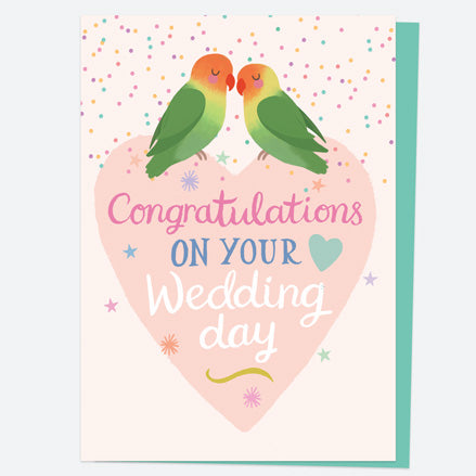 Wedding Card - Lovebirds