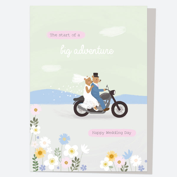Wedding Card - Painted Wedding - Big Adventure Bears