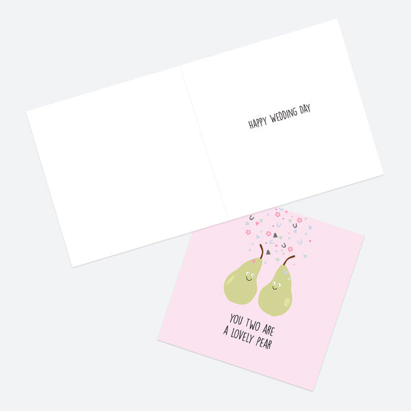 Wedding Card - Pears - You're The Perfect Pear