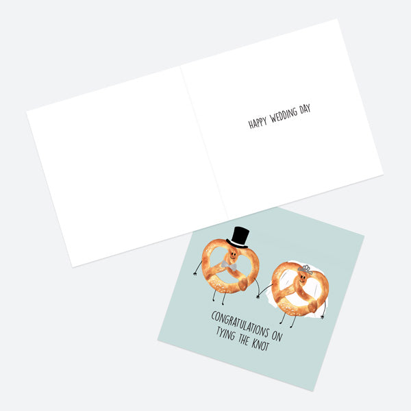 Wedding Card - Pretzels - Tying The Knot