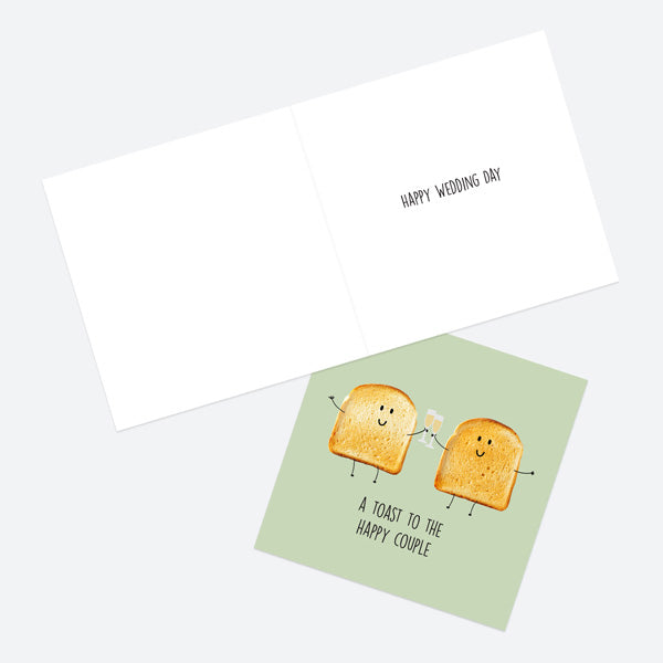 Wedding Card - Toast - Happy Couple