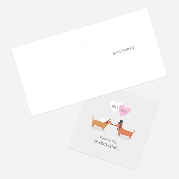 Wedding Card - Wedding Characters - Dogs