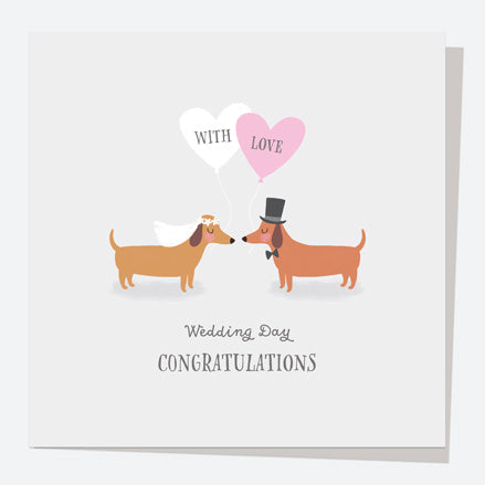 Wedding Card - Wedding Characters - Dogs