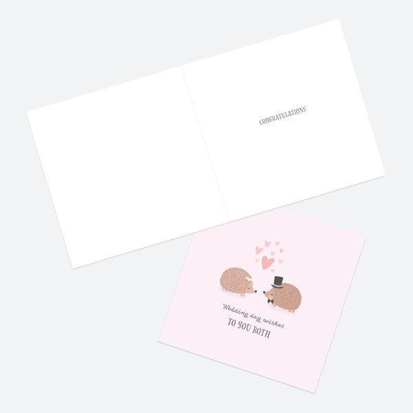 Wedding Card - Wedding Characters - Hedgehogs