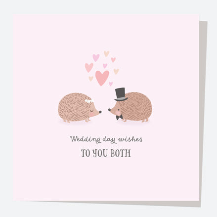 Wedding Card - Wedding Characters - Hedgehogs