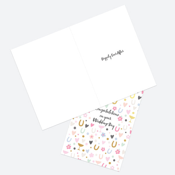 Luxury Foil Wedding Card - Wedding Foil Patterns - Confetti Icons