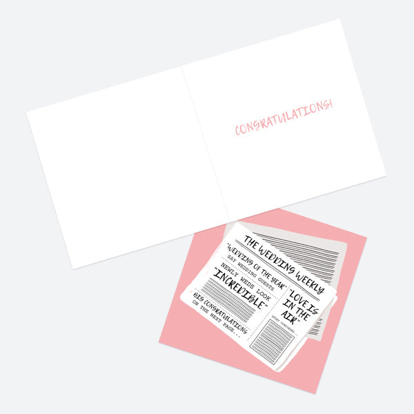 Wedding Card - Wedding Newspaper