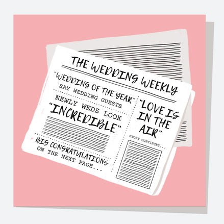 Wedding Card - Wedding Newspaper