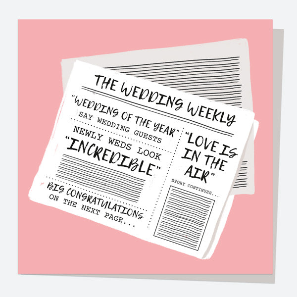 Wedding Card - Wedding Newspaper