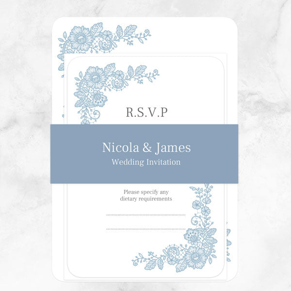 Intricate Lace - Boutique Wedding Invitation & RSVP