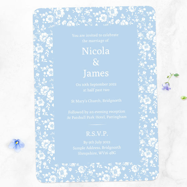 Dainty Flowers Iridescent Sample