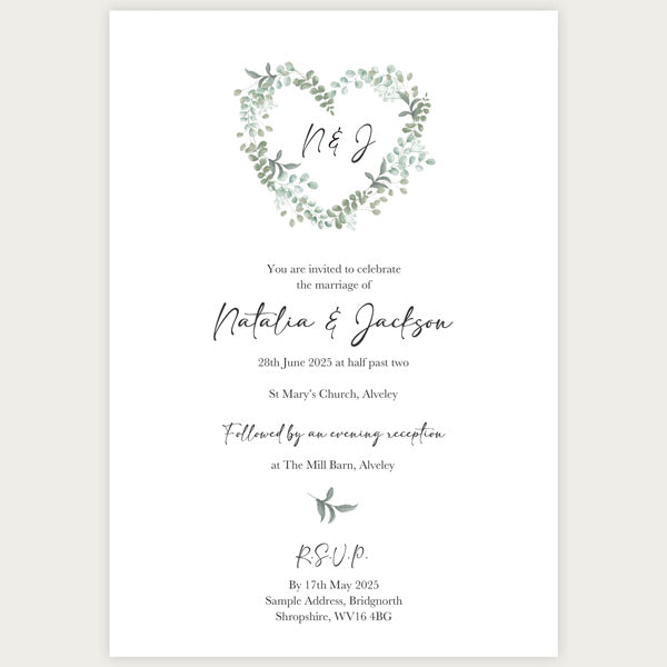 Eucalyptus Heart Luxe Sample