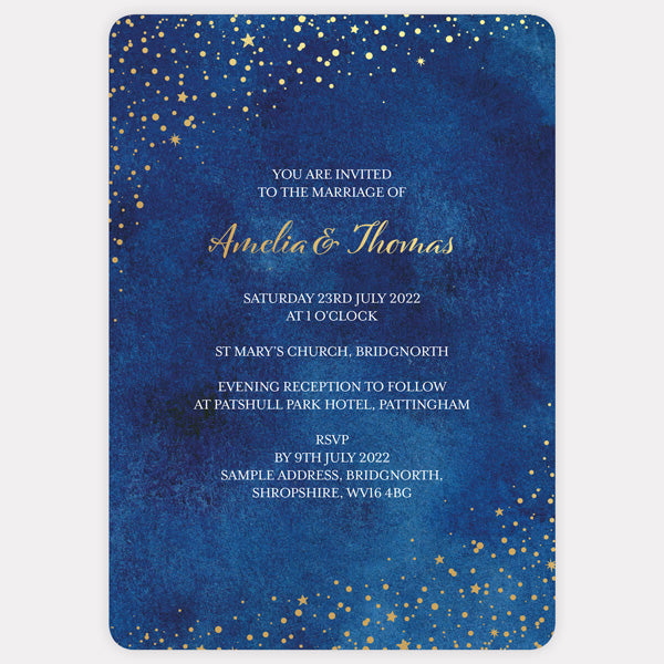 Starry Night Foil Boutique Sample