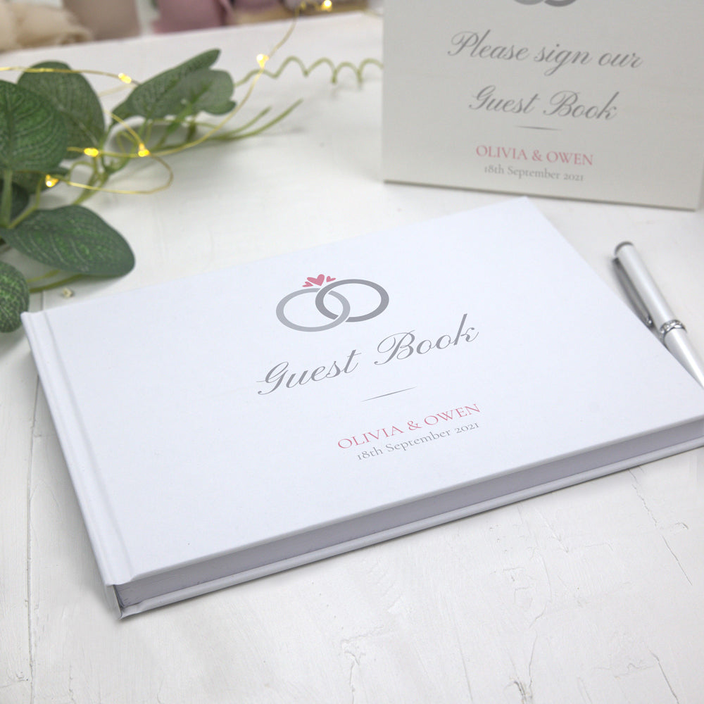 Wedding Rings - Wedding Guest Book
