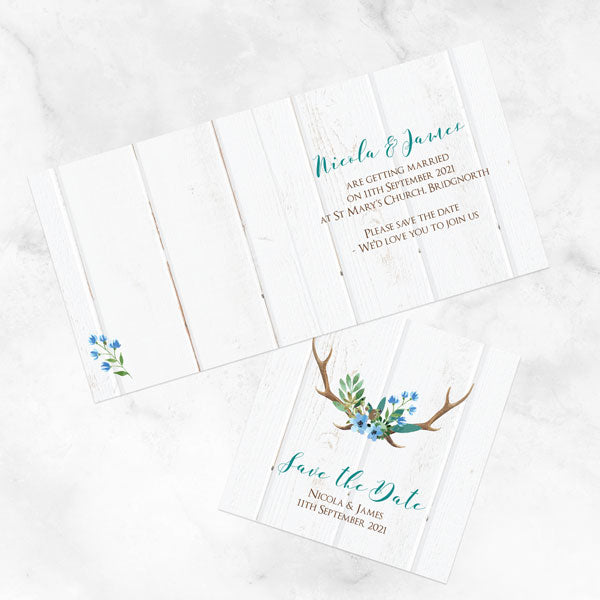 Wild Love Save the Date Cards