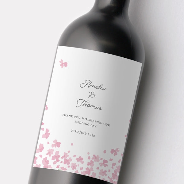 falling-flowers-wine-bottle-labels