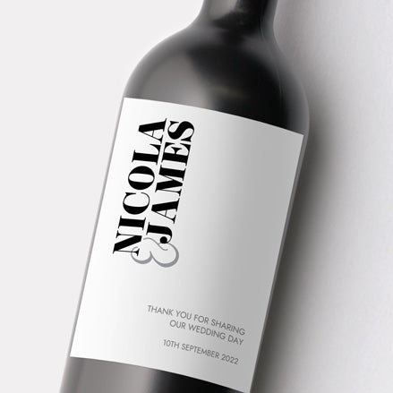 Minimalist Typography Wine Bottle Labels thumbnail